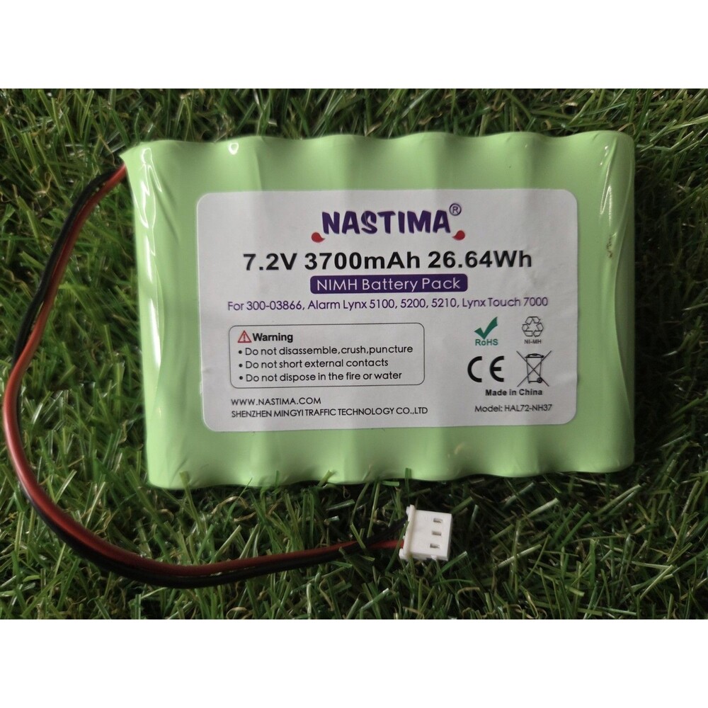 Nastima 7.2V 3700mAh 26.64 Wh Battery for Honeywell, ADEMCO, ADT, LYNX, DSC 9057